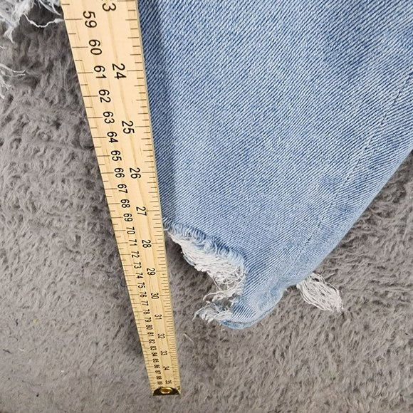 American Eagle Outfitters Jeans Womens 14 Tall Stretch High Rise Distressed Mom - Picture 7 of 16